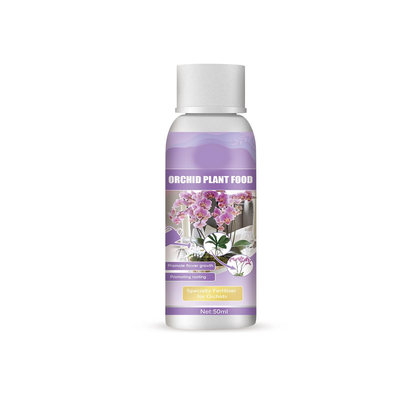 50 ml Orchideendünger, flüssiger Dünger für Blumen, erhöht die Keimrate, verbessert das Wachstum, für Anfänger und Gartenliebhaber, Geschenk