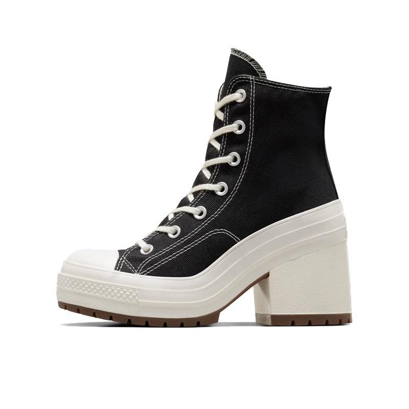 Damen Plateau Sneakers Designer Damen Stiefel Fashion Outdoor Vulkanisieren Schuhe Damen High Top Canvas High Heels Plus Size 36-42 38