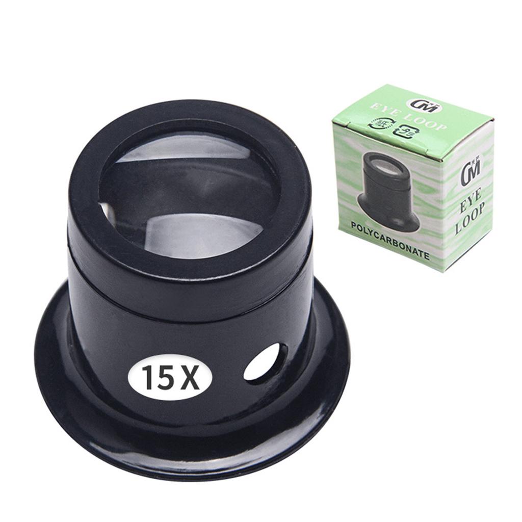 Juwelier Uhrmacher Lupe Werkzeug 3X 5X 10X 15X 20X Tragbare Monokulare Lupe Lupe Linse für Augenlupe Len 15X