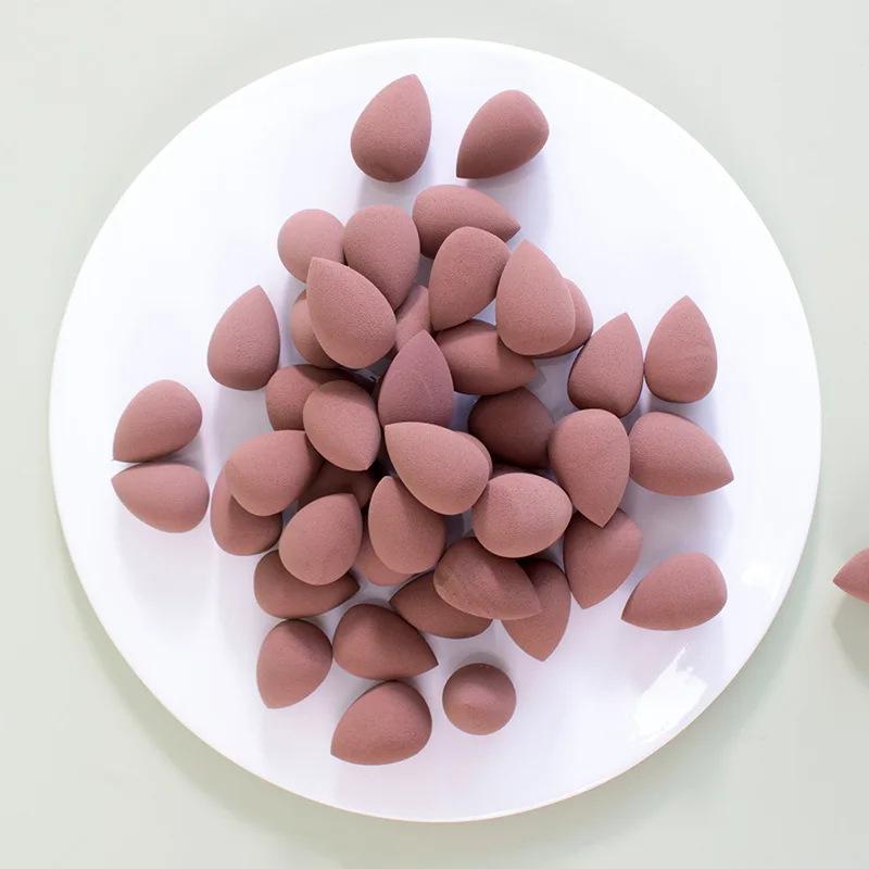 1/5/10Pcs Foundation Make-Up Schwamm Set Cosmetic Puff Creme Concealer Pulver Trocken und Nass Make Up Blender Frauen Make Up Zubehör 1PCS braun