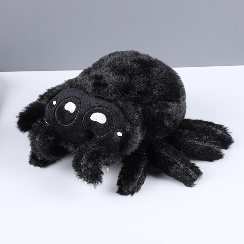 Kuscheltiere Plüschtiere Spinnenspielzeug Schwarz Little Lucas Simuliertes Kissen Puppe Anime Spielzimmer Kissen Decora Kindergeschenk 20cm weiß