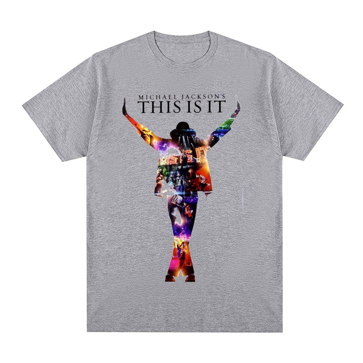 Michael Jackson This Is It Vintage T-Shirt Unisex Sänger Baumwolle Herren T-Shirt Neues T-Shirt T-Shirt Damen Tops 4XL