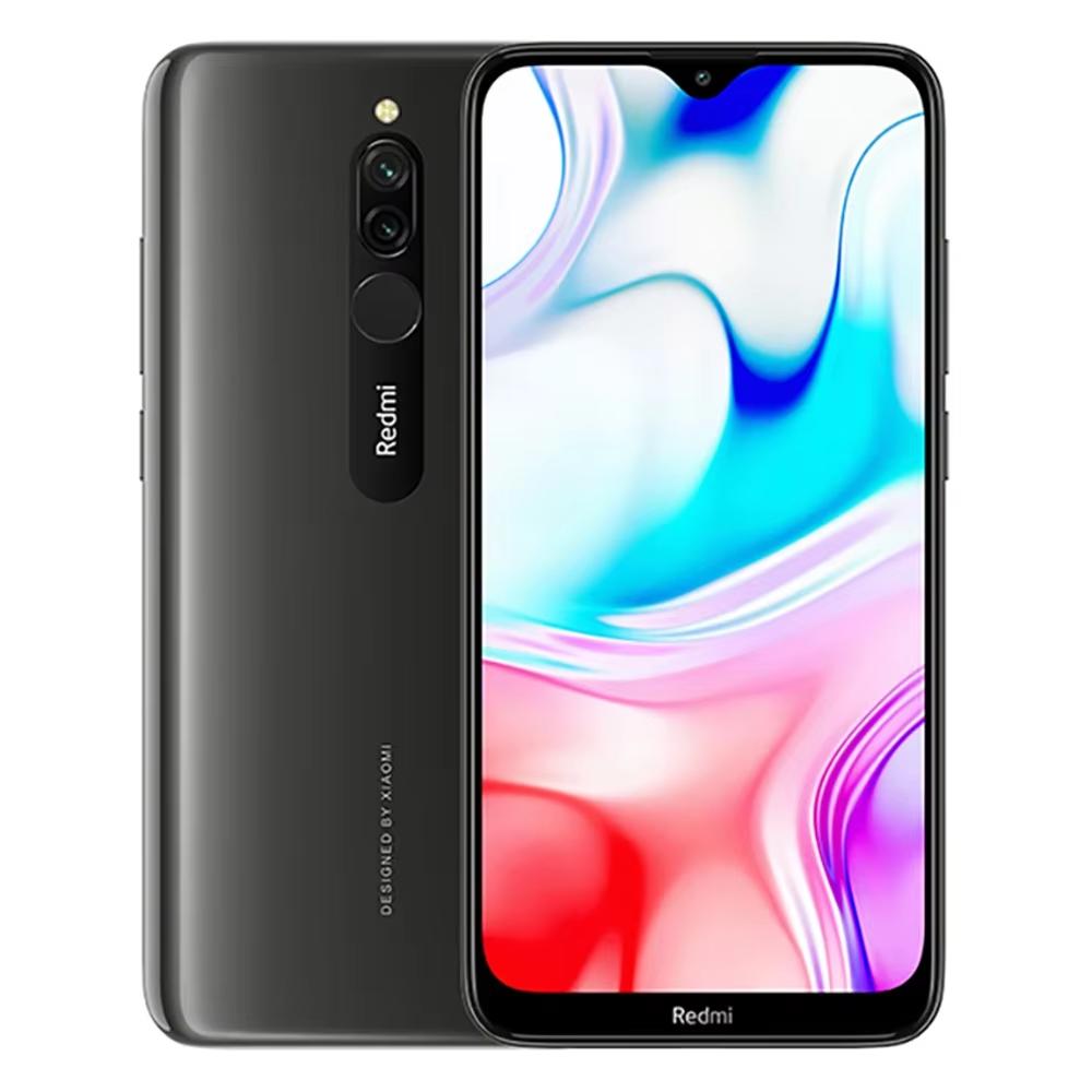 Original Xiaomi Redmi 8 4GB 64GB Smartphone 4700 mAh Dual SIM 6.22'' 12MP+2MP+8MP Snapdragon 439 Octa-Core 4G LTE Mobiltelefon 3GB 32GB schwarz