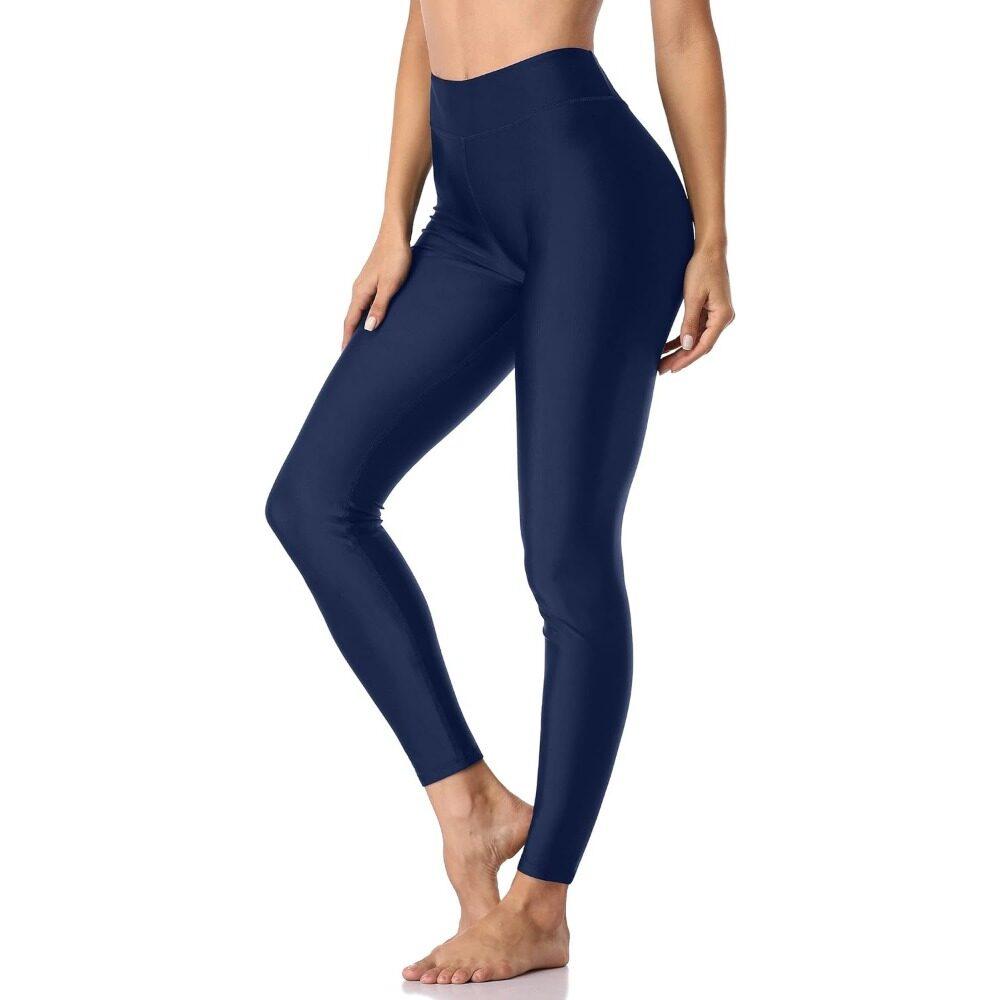Charmleaks Damen-Badehose in Übergröße, hohe Taille, Badehose, Schwimmstrumpfhose 2X blau