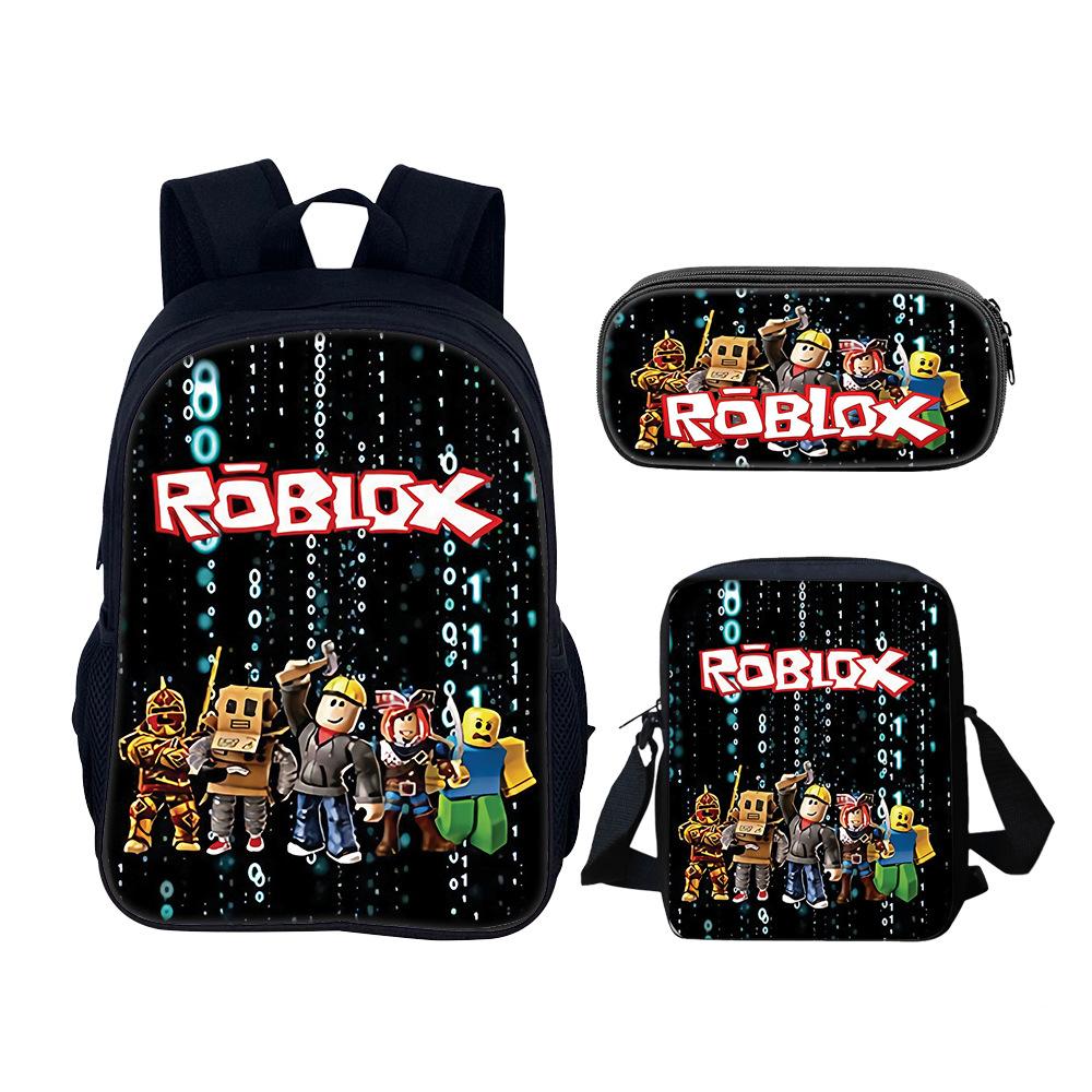 Roblox Anime Dreiteiliges Set für Jungen, Mädchen und Grundschüler (Auf Lager) ROBLOX New 40 Single Layer Three-piece Set