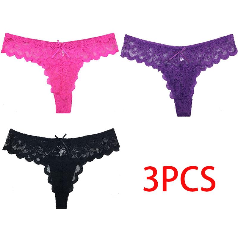 Ultradünner Tanga, transparent, sexy Höschen, Unterwäsche, Damen-Baumwollspitze, Tanga-Slip, Damen-Dessous XL hellbraun