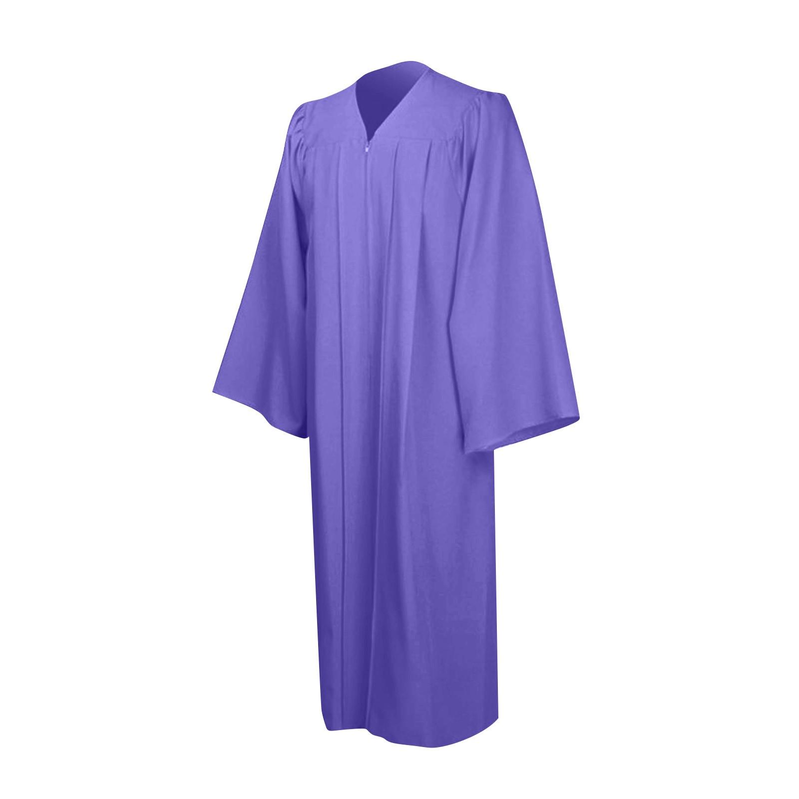Unisex-Chorroben für die Kirche, Taufe, Konfirmation, Abschlussrobe, Pfarrer- und Richterrobe L violett