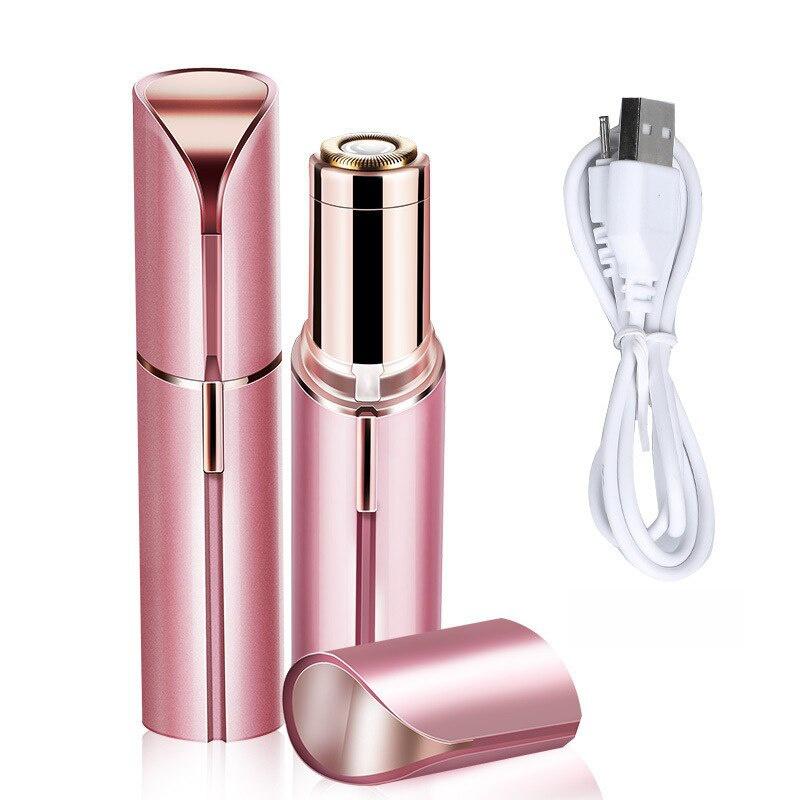Elektrorasierer USB, sicher und sauber, Haarentfernung für Mädchen, Reisen für den ganzen Körper und das Gesicht, einfach zu tragen USB charging style rose gold