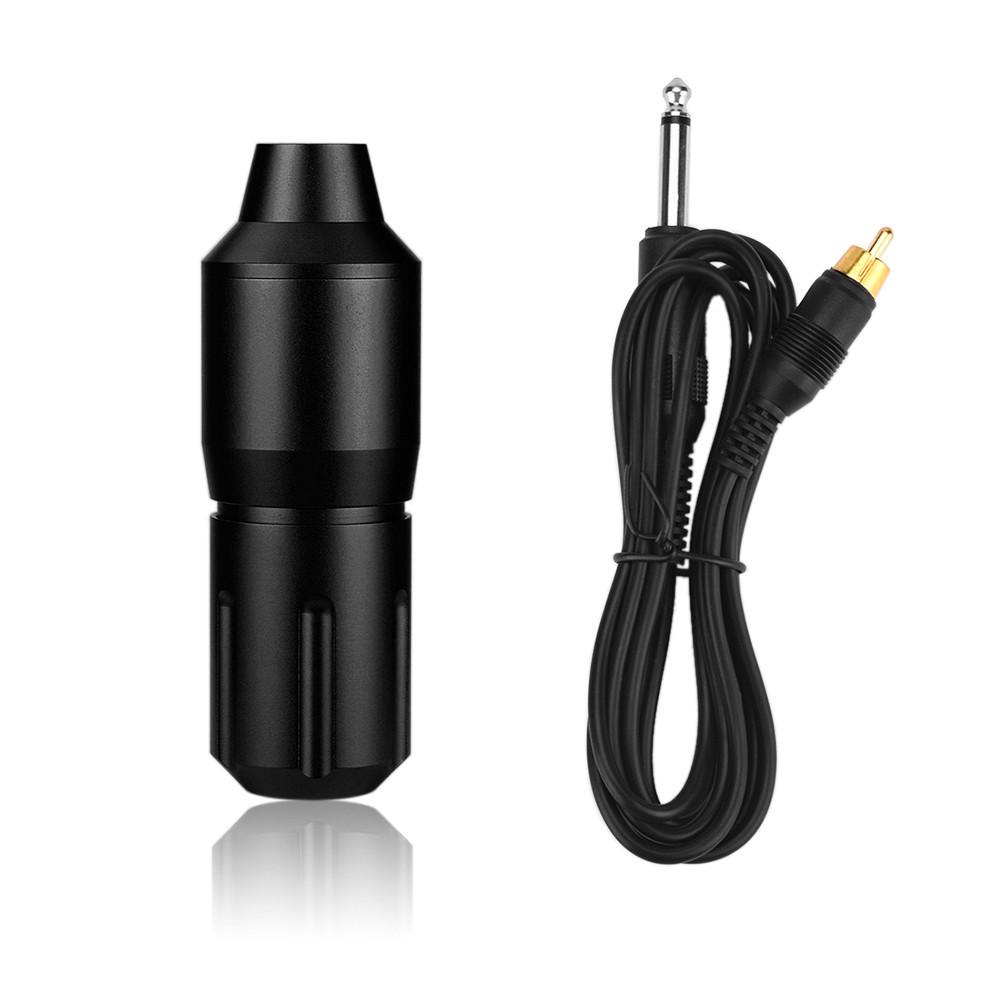 Rotary Tattoo Pen Rotary Tattoo Maschine Aluminiumlegierung Geschnitzt Kurzer Stift RCA schwarz