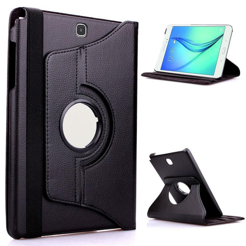 360 Rotation Hülle für Samsung Galaxy Tab S 8.4 T700 T705 Hülle 360 Smart PU Lederhülle für Samsung T700 T705 Hülle Flip 8.4in TabS 8.4 T700 schwarz