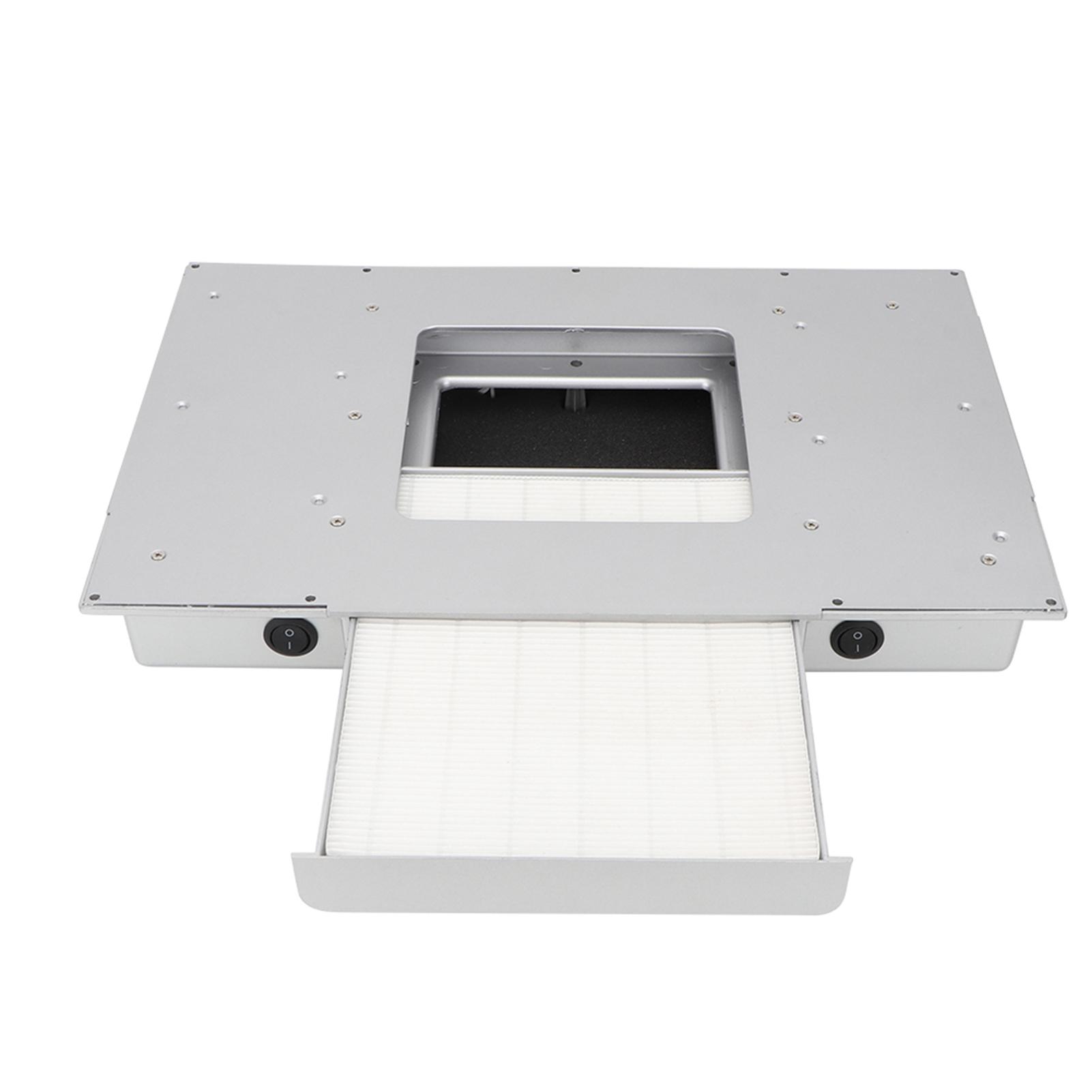 100W Desktop Eingebetteter Filter Nagelfeilenstaub Absauggerät Maschine Nagelstudio EU PLUG