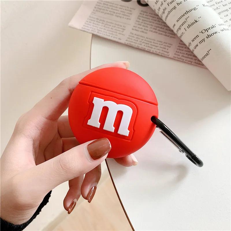 Hülle für AirPods 4 Hülle 2024 Schokolade für Airpods Pro 2 Hülle Kabellose Kopfhörer Schutzhülle Hülle für Apple Airpods 3 2 1 for AirPods 1 2 rot