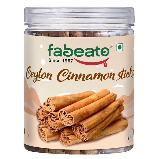 Fabeato Ceylon-Zimtstange 100 g – Sri-Lanka-Dalchini-Rinde – aromatische ganze Gewürze – ideal zum Kochen, Backen und für Getränke – frisch