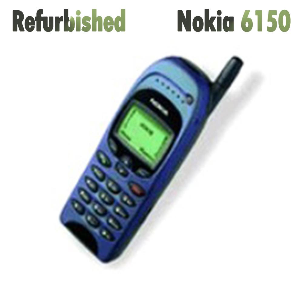 Generalüberholtes Nokia Original Nokia 6150 Mobiltelefon mit 1 SIM 1 Battery 1 Charger rot