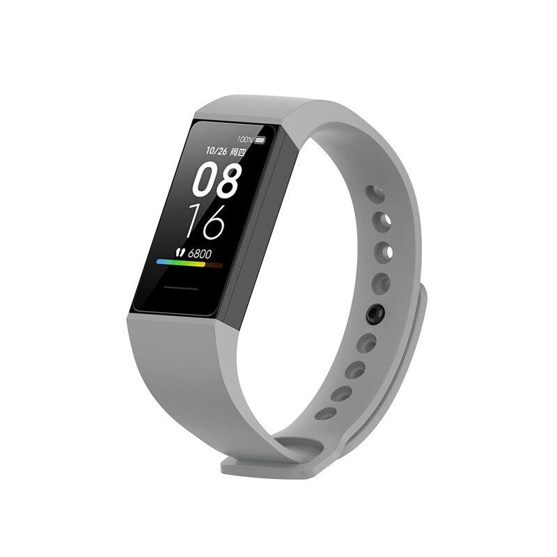 Für Xiaomi Mi Band 4C Armband Silikon Armband Für Redmi Smart Band Ersatz Armband Handgelenk Gurt Only the Strap graue