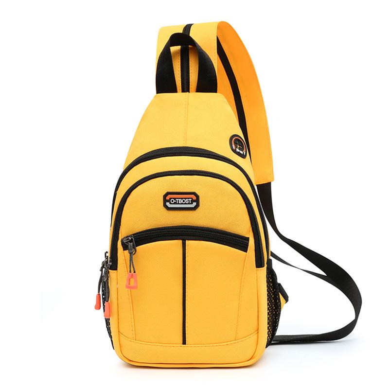 Frauen Mini Rucksack Kleine Brust Tasche Mode Umhängetasche Weibliche Sporttasche Reise Rucksack Umhängetasche Mädchen Rucksack Pure Yellow