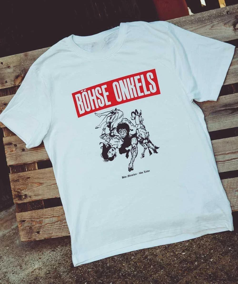 Deutsche Rockband Böhse Onkelz Gehasst Verdammt Vergöttert II Peripheres Übergroßes Lässiges Übergroßes Baumwoll-T-Shirts 40 Jahre T-Shirt S gelb