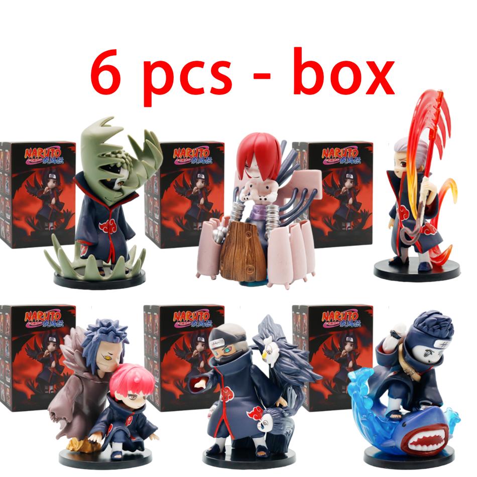 12 Stück Anime Naruto Shippuden Akatsuki Arc Serie Blind Box Figuren Spielzeug Mystery Box Überraschungsornament Weihnachten Halloween Geschenke