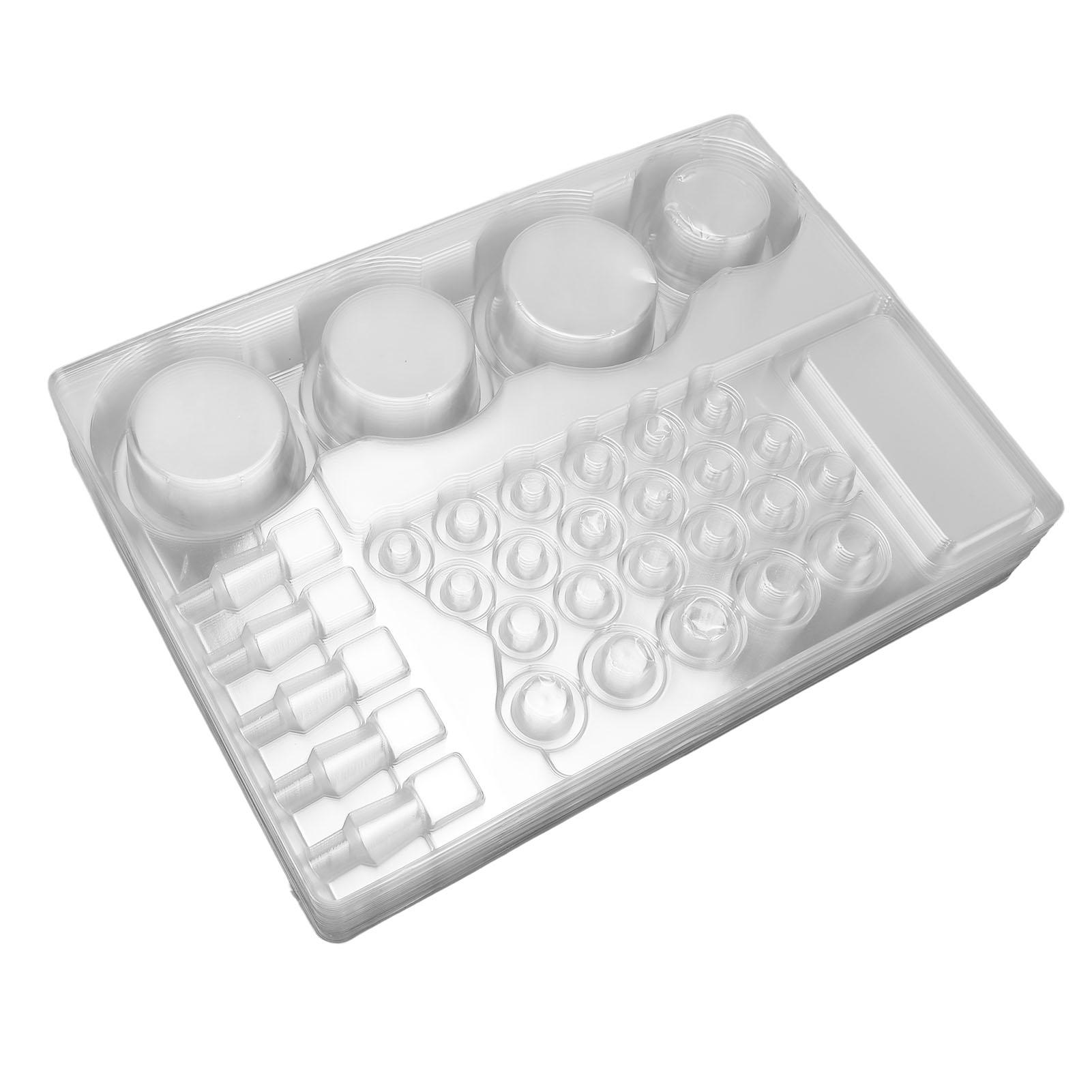 24 Stück TAttoo Pigment Tablett Einweg Professionelles Tattoo Patronennadel Ständer Zubehör