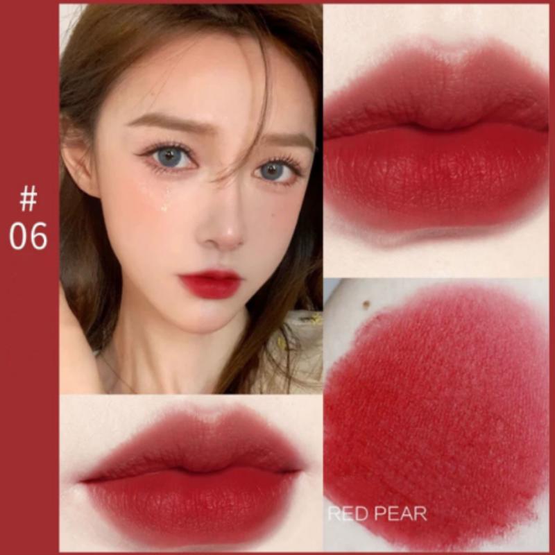 Lippenstift-Make-up, langlebig, sexy roter Lipgloss, mattes Lippenstift-Make-up, Kosmetik, flüssiger Lippenstift, wasserfest, langlebig, mattes Samt-Lipgloss-Make-up