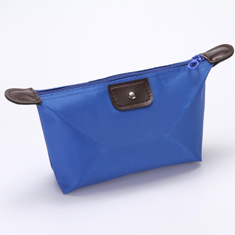 Damen Reise-Kulturbeutel, Make-up-Tasche, wasserdichte Kosmetiktasche, Clutch, Reißverschluss, Make-up-Tasche, Organizer blau