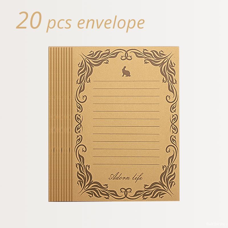 5 stücke Vintage Geschenkpapier Umschlag Schreiben Briefpapier mit Versiegelung Aufkleber für Postkarte Grußkarte Hochzeitseinladung