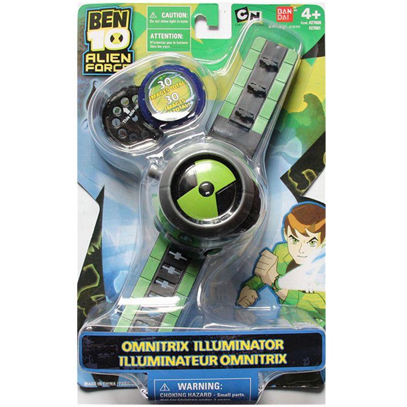 Ben10 Omnitrix Projektionsuhr Hohe Qualität Kinderspielzeug Mit Verstellbarem Armband Und Drehfunktion watch1