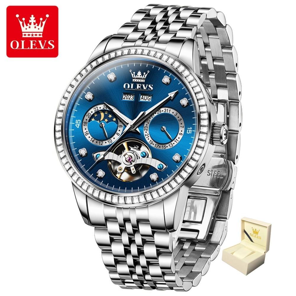 Neue Top Herrenuhren Multifunktionale Bohrring Stahlgürtel Mechanische Uhr Herrenuhr