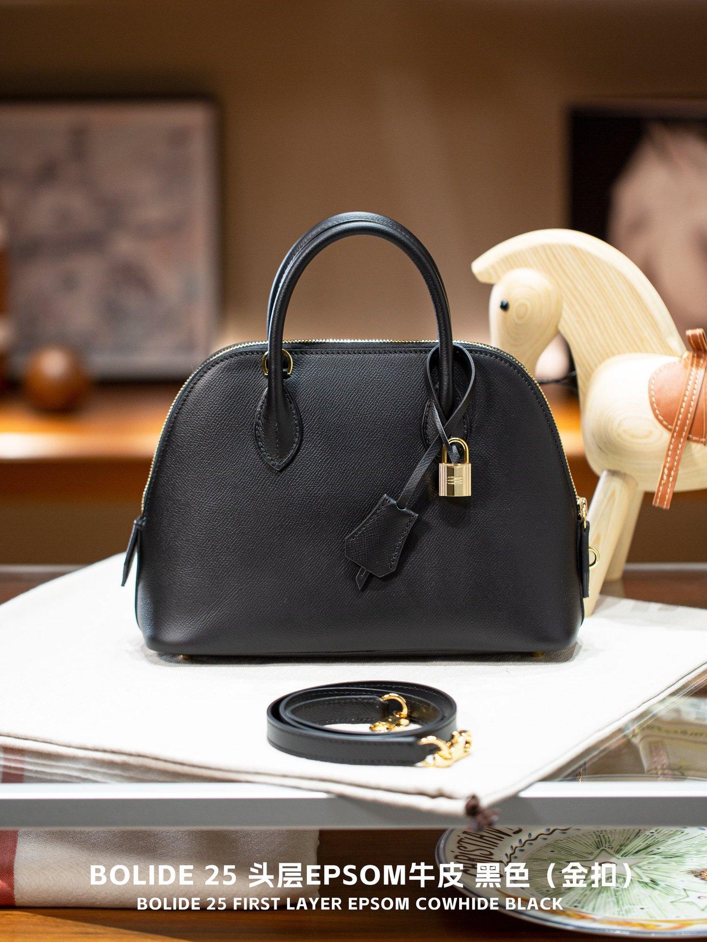Cartier Bolide25 Handtasche Mode Hochwertige Echtleder Handtasche Und Wartungs-Balltasche Damentasche 25cm schwarz