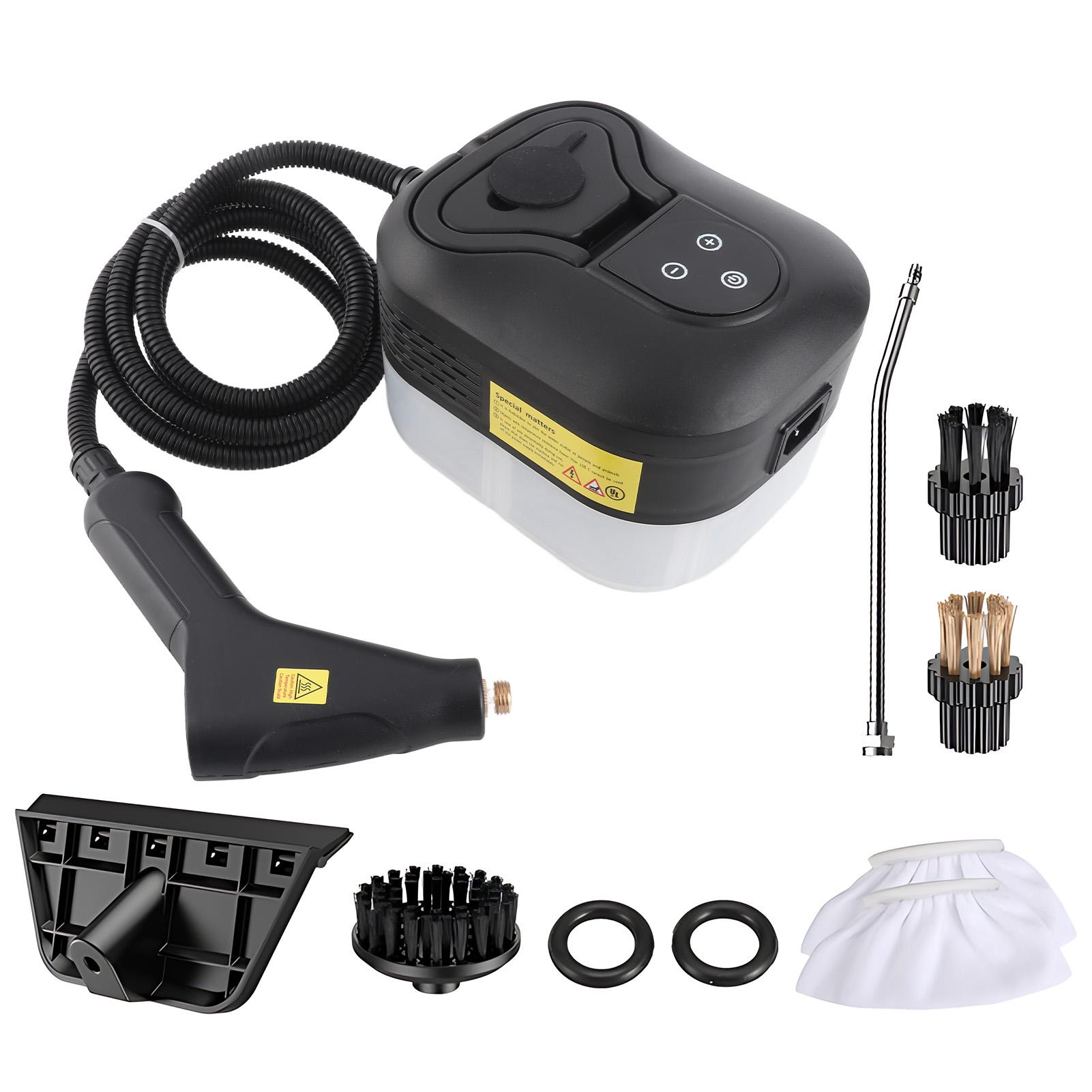 Handheld Multi-Oberfläche Dampfreiniger mit 6 Stück Zubehör Touchscreen 6 Stufen einstellbar US Plug schwarz