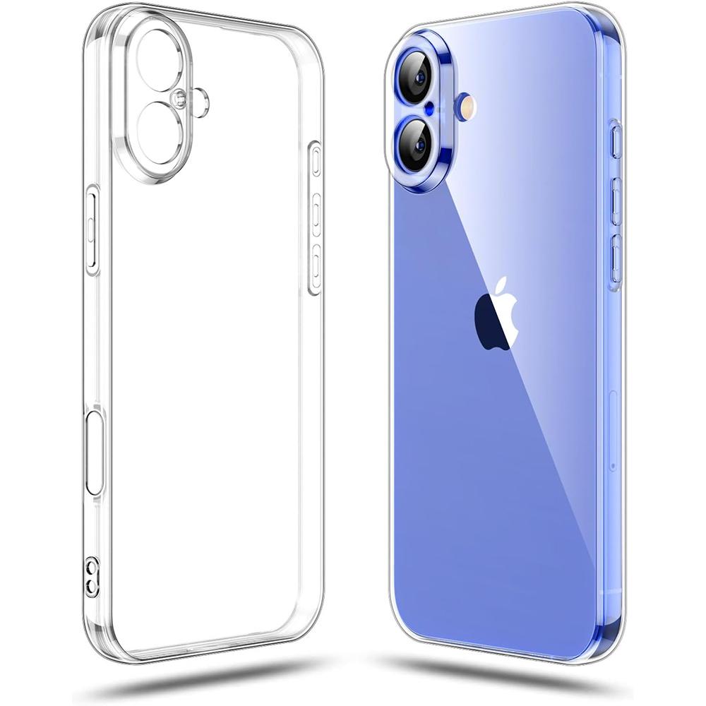 Klare Tpu-Hülle für iPhone 16E 16 E Plus 15 Pro Max 14 13 Mini 12 11 X Xs Xr Se 2022 2020 Iphone16 16Pro Ultra Slim Transparente Telefonabdeckung Zubehör For iPhone 13 Mini reinfarbig