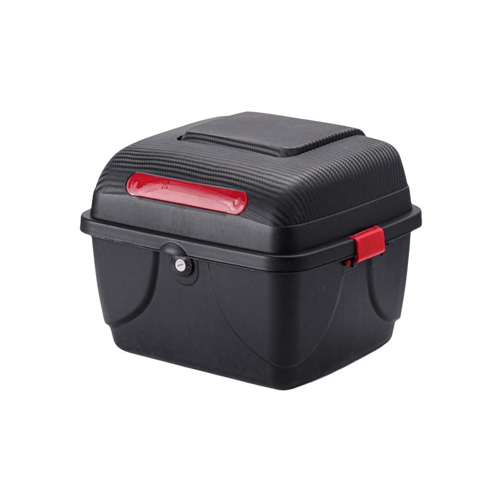 Kunststoff Motorrad Topcase Wasserdicht Elektro-Roller Werkzeugkasten Elektro-Roller schwarz