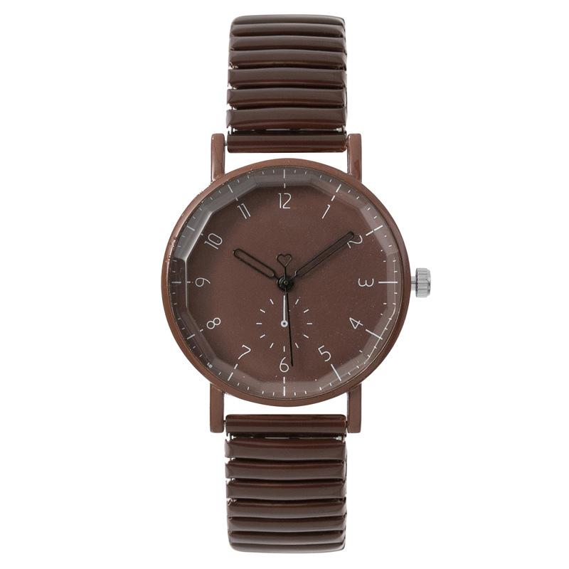 Ladies Fashion Eleagnt Quarzuhren Original Design Casual Damen Armbanduhren Beste Geschenke Uhr für Frau kaffeebraun