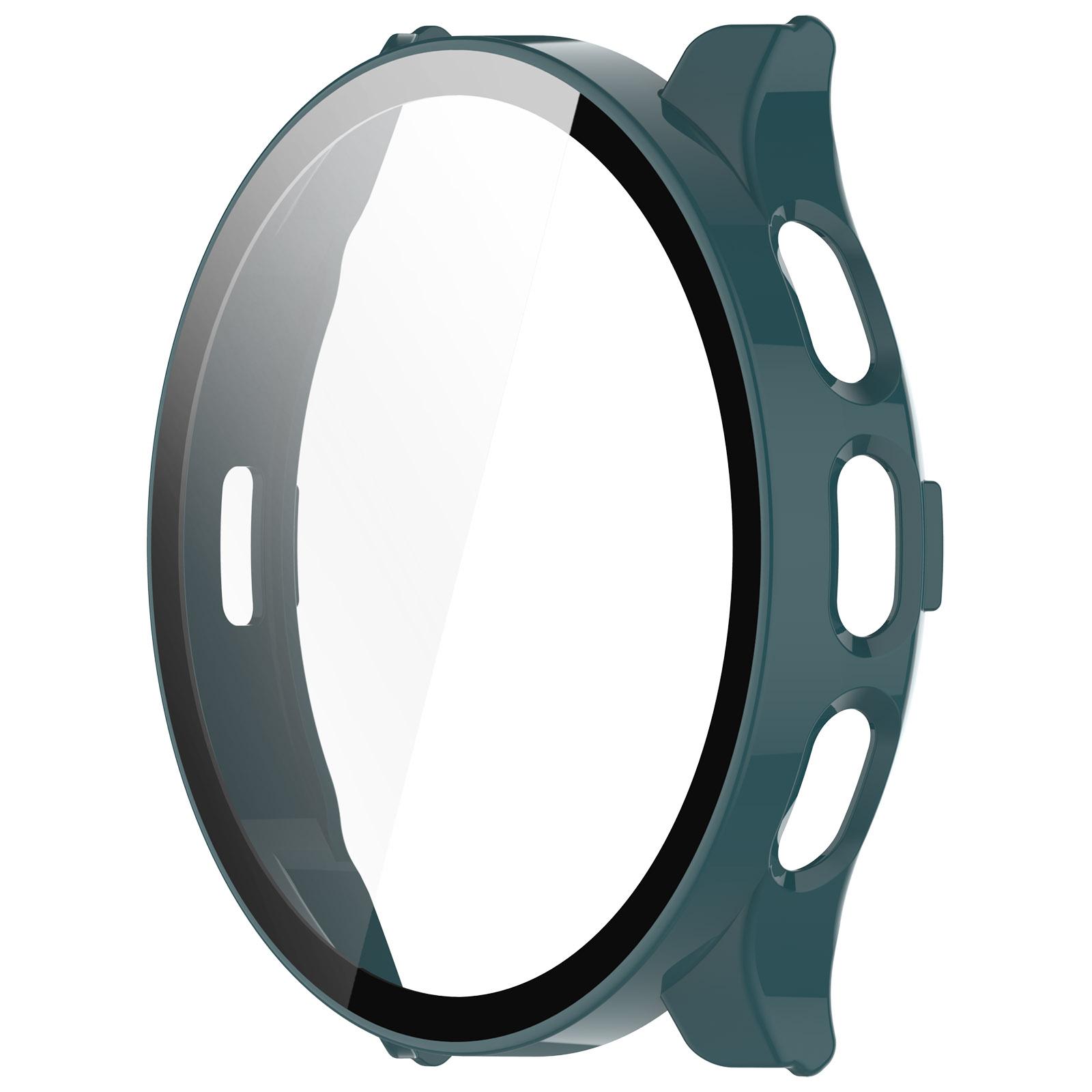 Vollständige Schutzglas-Hülle für Garmin Venu 3 Venu3S Smartwatch Bildschirmschutzhüllen Abdeckungsschale + gehärteter Glasfilm 2 in 1 For Garmin Venu 3 grün