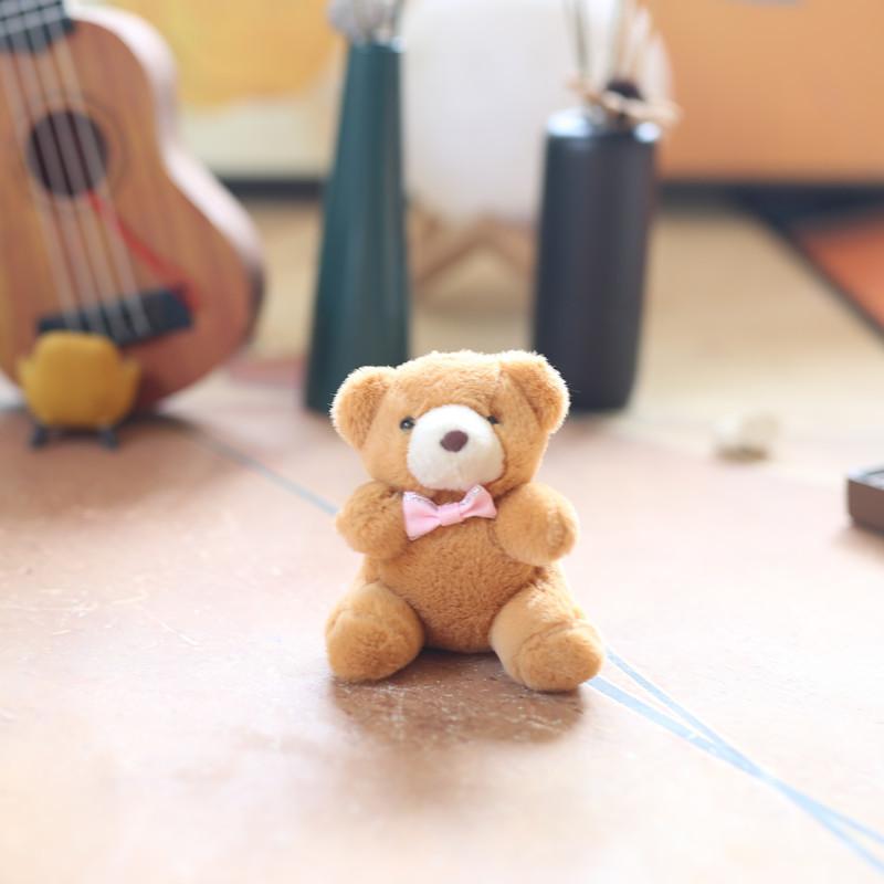 Niedlicher süßer Teddybär-Anhänger, Plüschtier, Puppe, Bär, Tasche, zum Aufhängen, Schlüsselanhänger, Puppe 12cm