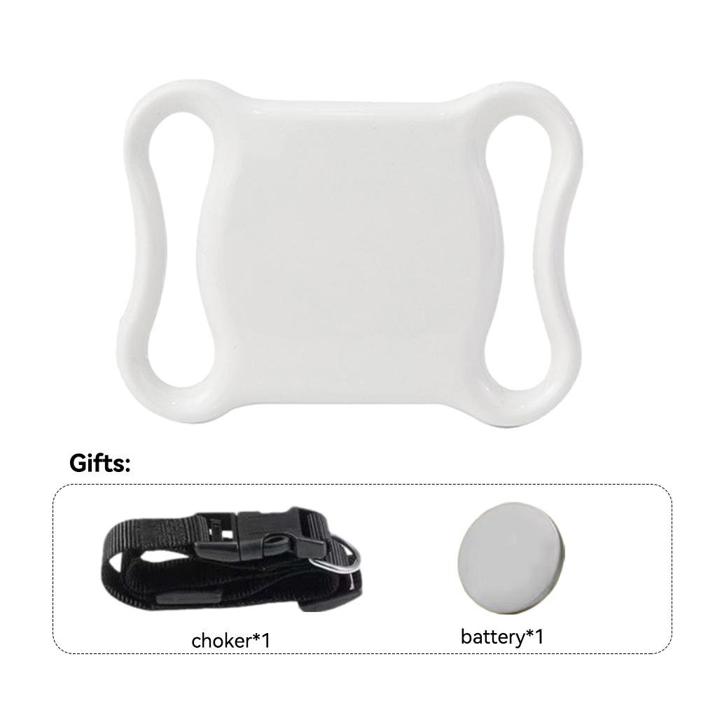 Bluetooth Smart Pet Locator Wasserdichtes Anti-Lost Location Tracker Halsband Für Katzen Hunde Positioning Tracker Ortung Wasserdicht weiß