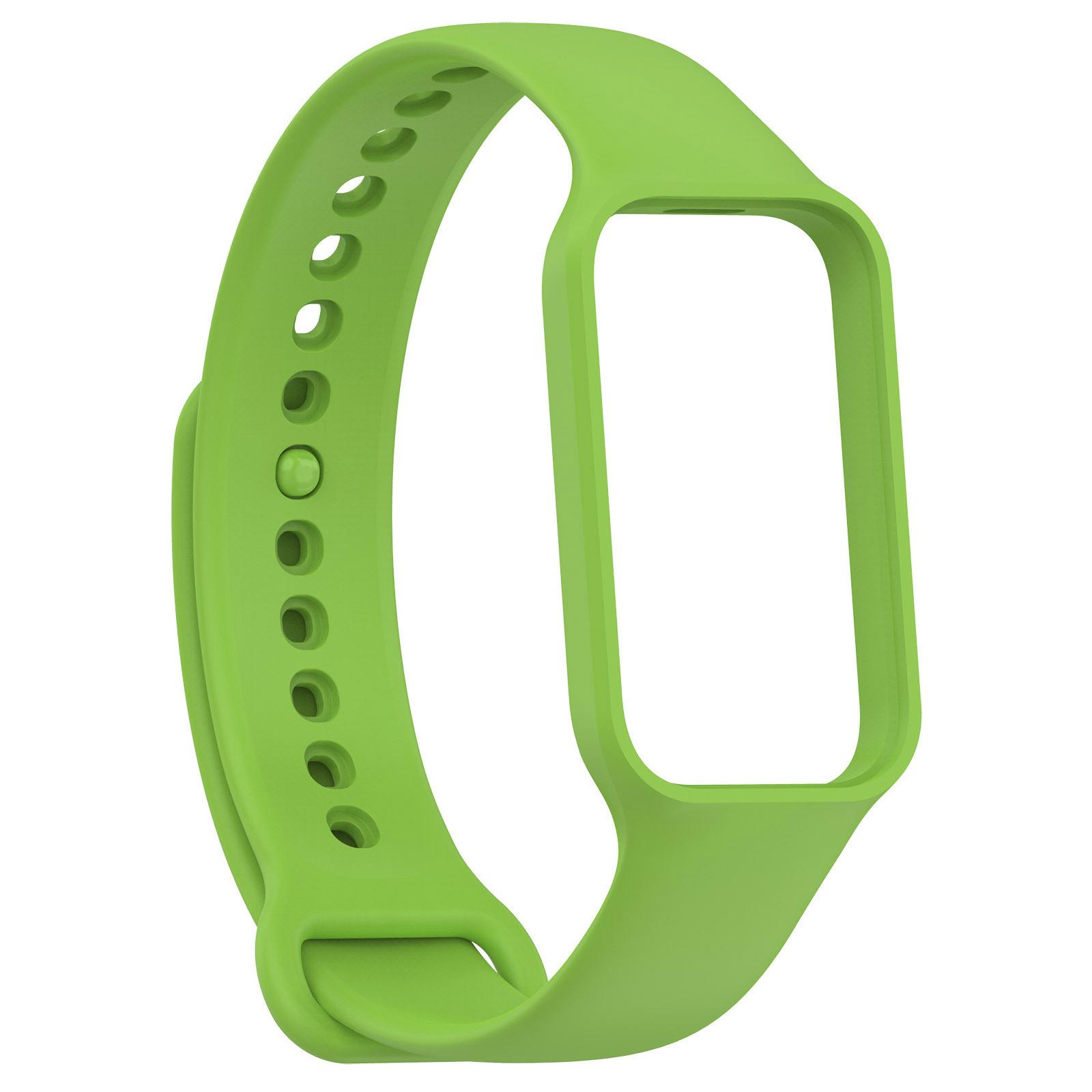 Silikon Armband Armband Für Xiaomi Mi Band 8 Aktive Armband SmartWatch Band Zubehör Für Mi Band 8 Aktive Zubehör For Mi Band 8 Active grün