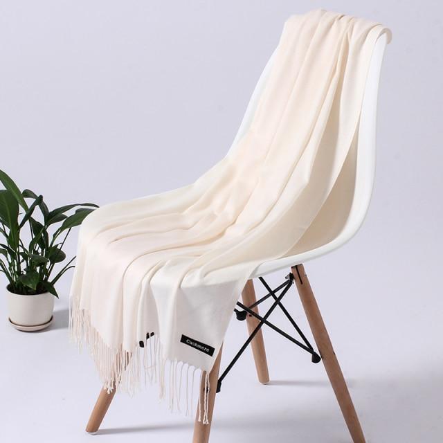 Damen Schal Kaschmir Pashmina Schals Quaste Hijab Kopf Wraps Femme Dünne Frühling Winter Schals 200x70cm