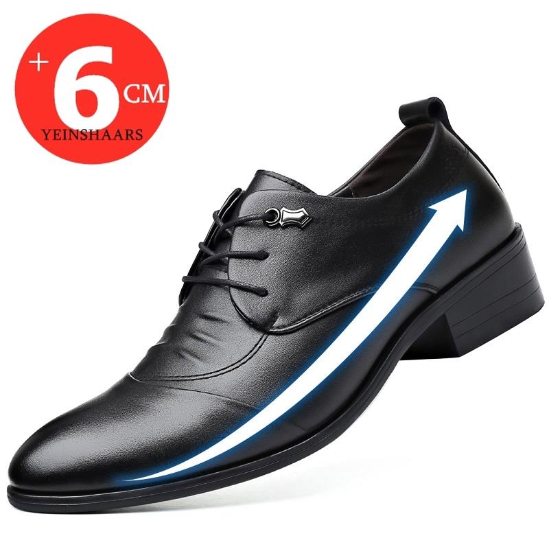 Mode Höhenerhöhende Herrenkleiderschuhe Elevator Schuhe Erhöhte Herren Business Formelle Schuhe Mode Jugend Herrenanzug Hochzeit Oxfords 43