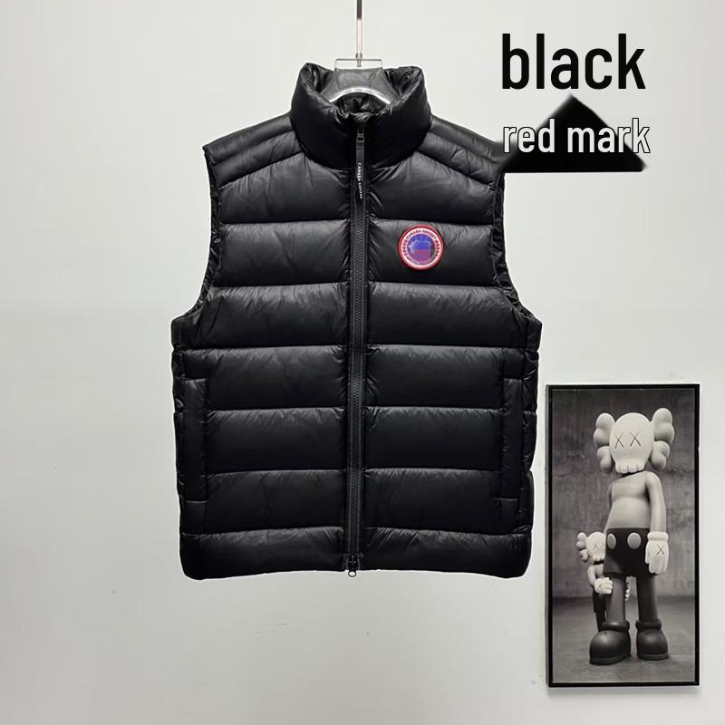 Canada Goose Crofton Daunenweste: Wasserdicht, Ärmellos, Stehkragen, 700 cuin Bauschkraft, Colorblock-Design. Large