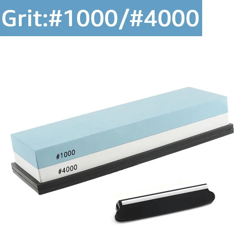 Schleifstein Messerschärfer Professioneller Schleifstein Dual Side Set Schleifen Shapner Wasser Wetstone Küchenzubehör Werkzeuge 1000/4000#