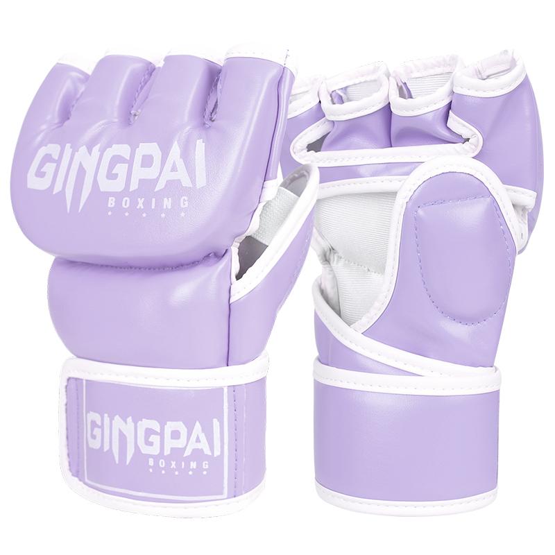 Professionelle MMA-Boxhandschuhe Ideal für Kinder Verdickte Kampfhandschuhe für Männer Zusammen mit Frauen Sanda Halbfingerhandschuhen Perfekt für M
