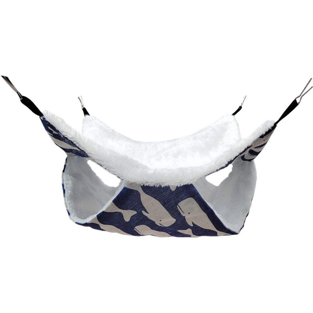 Haustierbedarf, Frettchen, Ratte, doppellagig, warmer Haustier-Schlafsack, Hamsterkäfig, Haustier-Hängematte, Eichhörnchenbetten 20x20cm-Whale