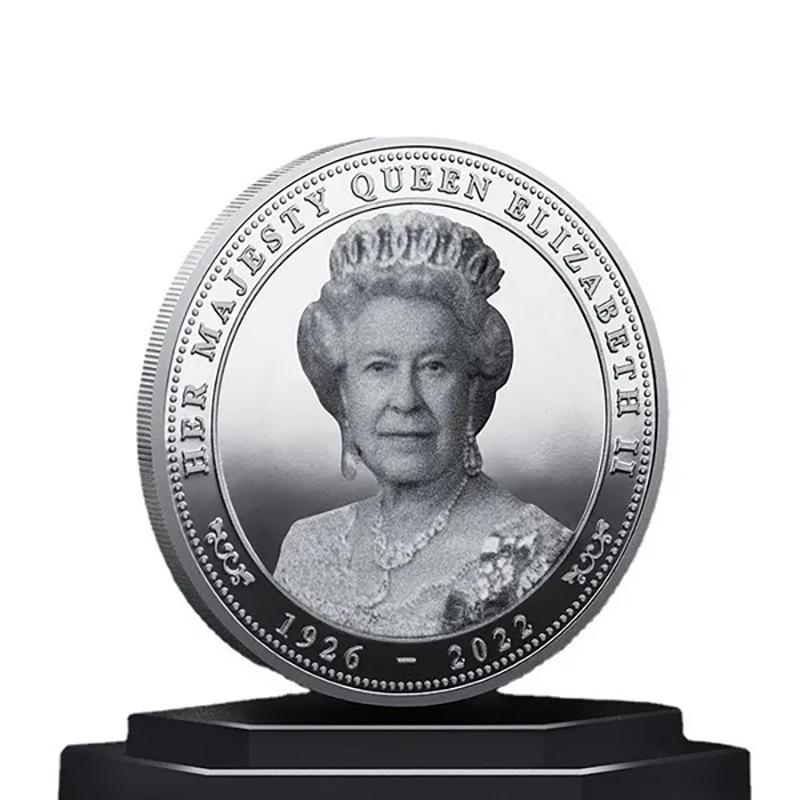 Neue Gedenkmünze für Königin Elisabeth II. mit Münzen Ihrer Majestät Königin Elisabeth II. Münzsammlungen zum Jubiläum as the picture silber