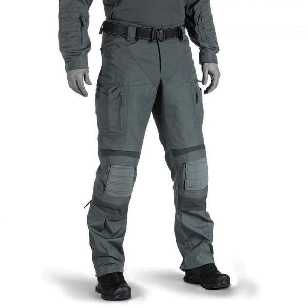 Ankunft Taktische Hosen mit Knieschoner Militär US Army Cargohose Arbeitshose Kampfhose Paintball Multi Taschen Taktische Kleidung L grau