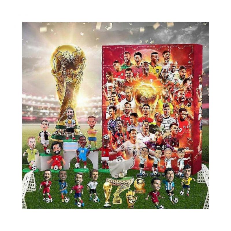 WM Adventskalender WM Adventskalender Weihnachten Blindbox Messi, Kairo, Mbappe, usw.. V