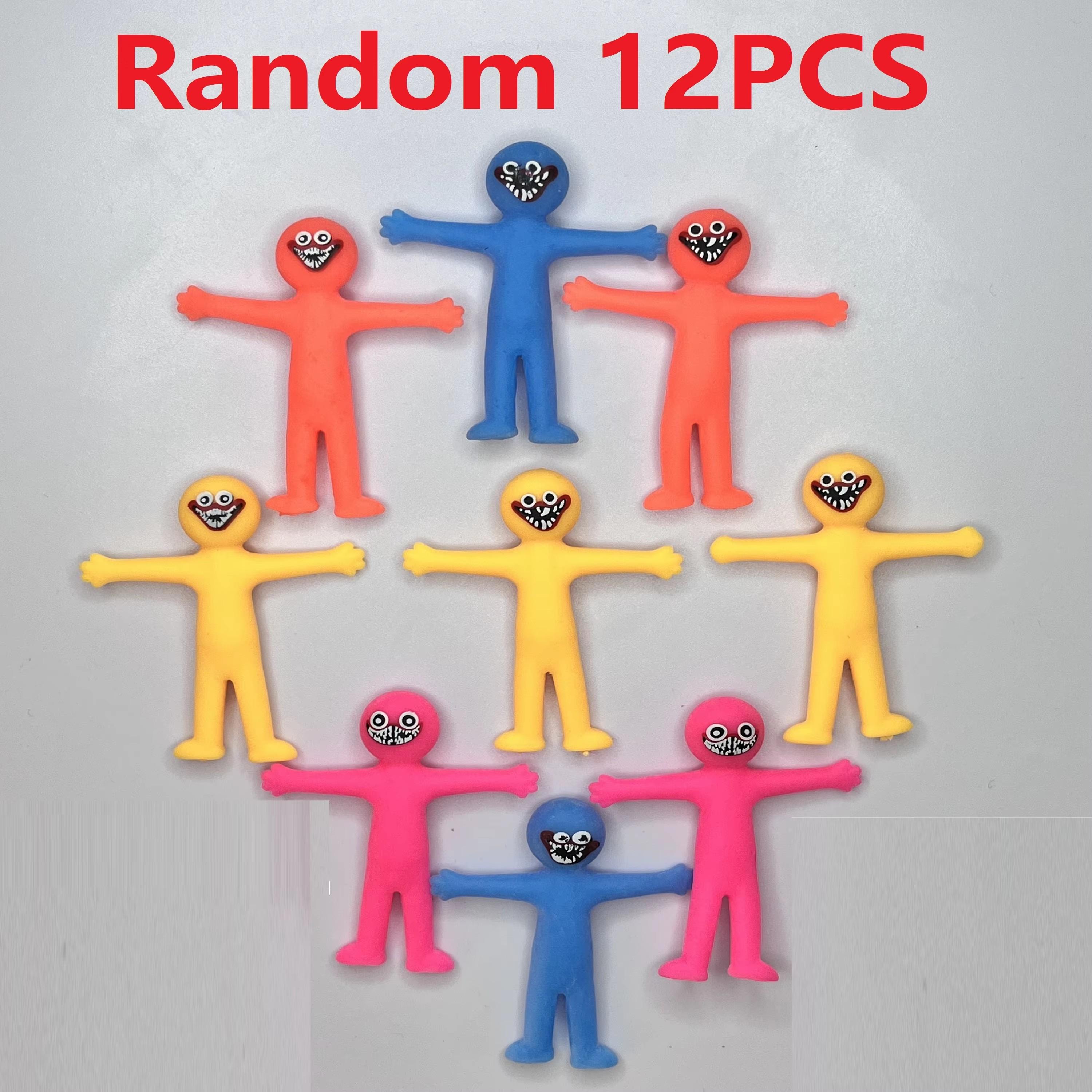 12 Stück Neues Einzigartiges Spielzeug TPR Weichgummi Kneten Ziehen Dekompression Raketen-Spielzeug Kinder Freizeit Spaß Lustiges Spielzeug Geburtstagsgeschenke yellow