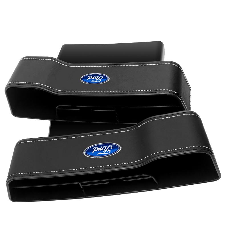 Autositz Lückenfüller Organizer Multifunktions Aufbewahrungsbox Becherhalter Tasche Für Ford Raptor Fiesta Focus 2 3 4 Mondeo Ecosport Mustang Fusion ford schwarz