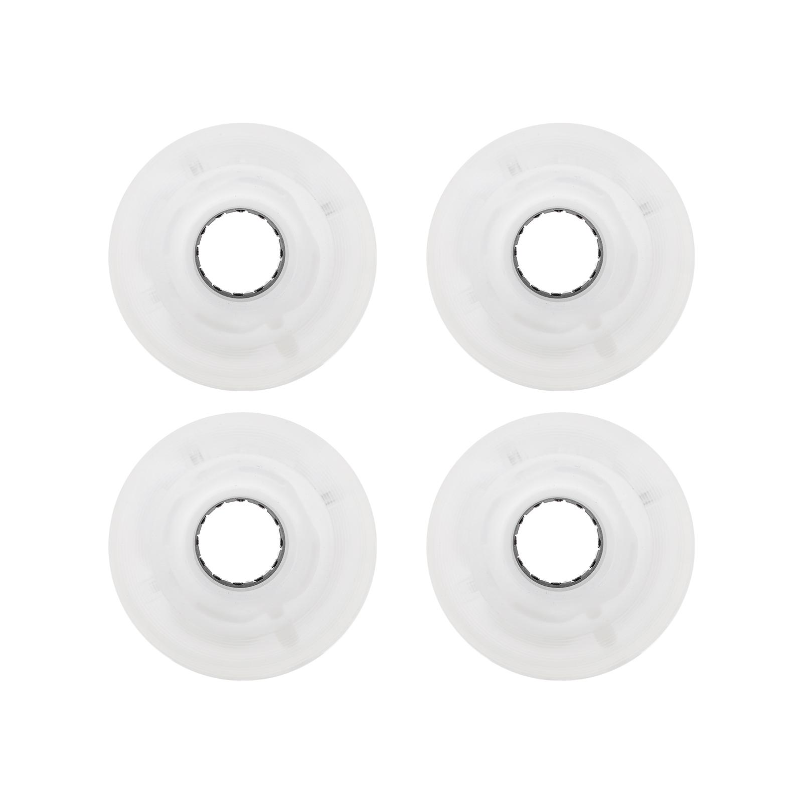 78A 60x45mm Hochelastisches Skateboard Flash Rad PU Füllung für Longboard Cruiser Board(Weiß )