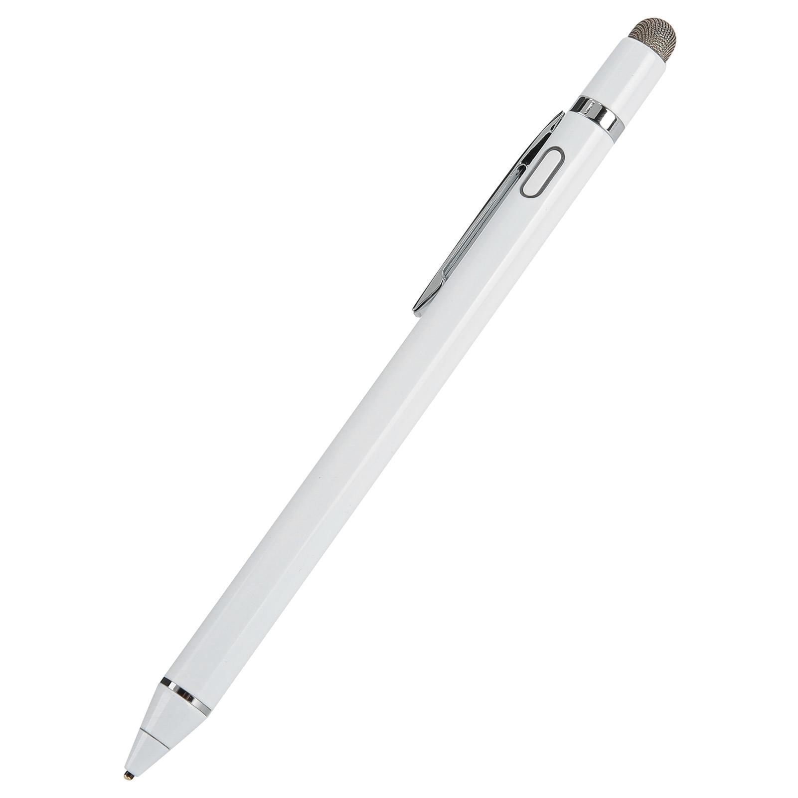 Stift für iOSAndroid Mobiltelefon Tablet Universal Aktiver Kapazitiver Stift Weiß WYH0004